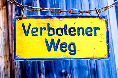 forbidden way sign in germany