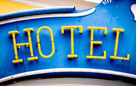 old hotel sign in austriaの写真素材