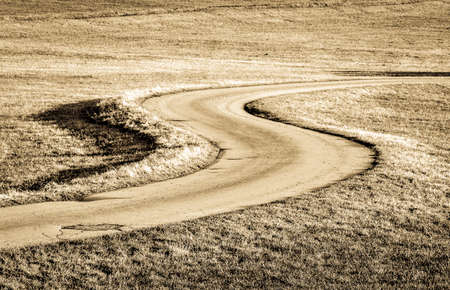 country road at the european alpsの写真素材