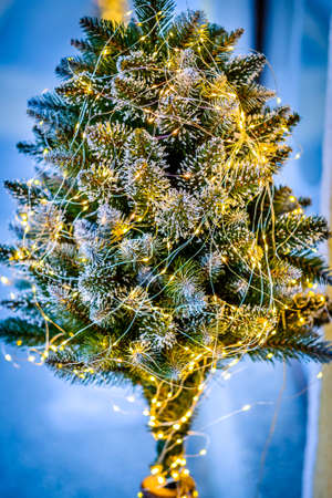 modern christmas decoration - close up - photo