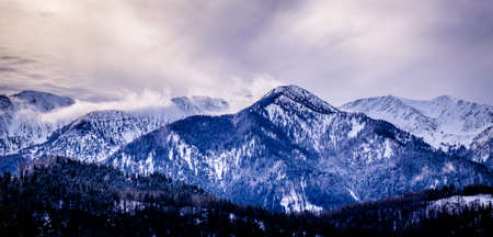schliersee lake and mountains in bavaria - germanyの写真素材