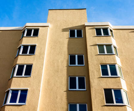 modern plattenbau in germany - part ofの写真素材