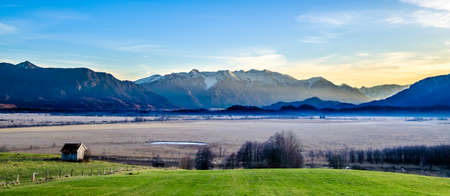 landscape murnauer moos - bavaria - germanyの写真素材