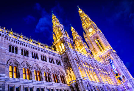 the old city hall in vienna - austriaの写真素材