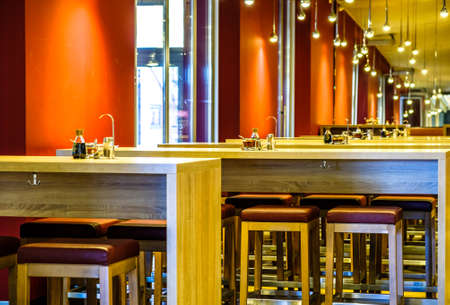 modern, empty cafeteria - photoの写真素材