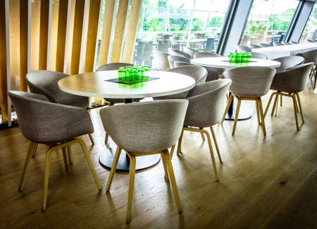 modern, empty cafeteria - photoの写真素材