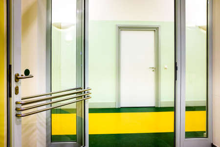 modern corridor - indoors - backgroundの写真素材