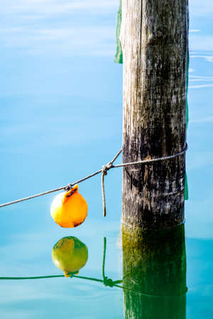 bollards at a lake in austria