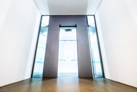 modern elevator door - nice backgroundの写真素材