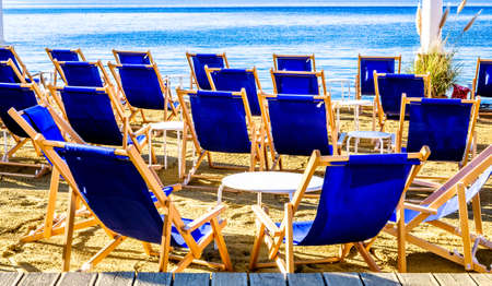 typical sun lounger chair - photoの写真素材