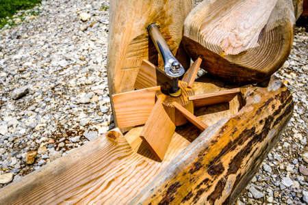 wooden water toy at a playground