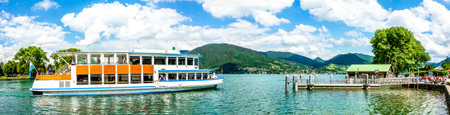 famous tegernsee lake in bavaria - germanyのeditorial素材
