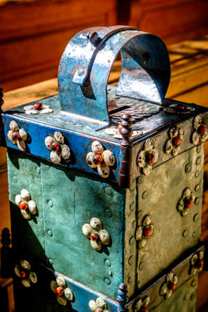 old collect box at a churchの写真素材