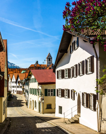 old town of fuessen in bavaria, germany