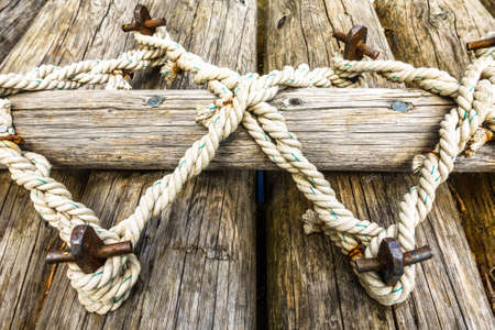 knots on a timber raft