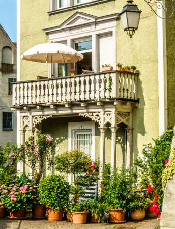 famous old town of meersburg in germanyの写真素材