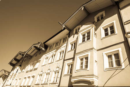 famous old town of bad toelz - bavaria - germanyの写真素材