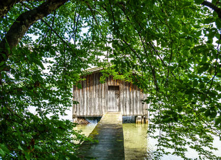 kochel lake - bavaria - germany - european alpsの写真素材