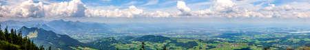 view from hochries mountain - bavariaの写真素材