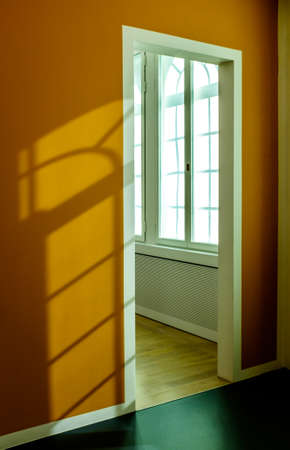 beautiful shadow at an old living room