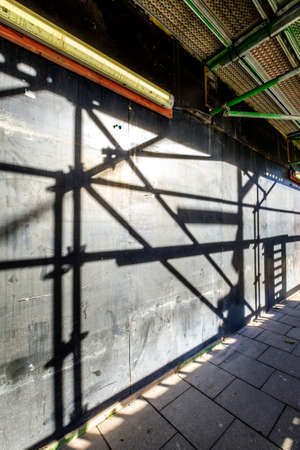 modern scaffolding at a construction siteの写真素材
