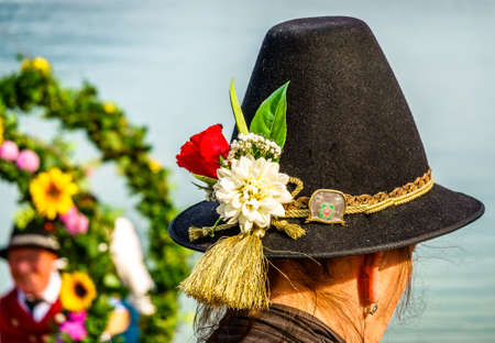 typical bavarian folklore hat - photo