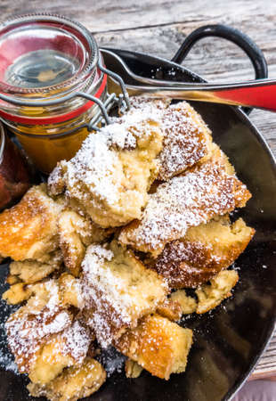 kaiserschmarrn meal - a typical bavarian pancake desertの写真素材