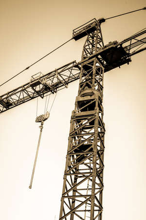 new crane at a construction siteの写真素材