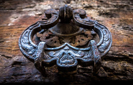 beautiful old doorknob - close upの写真素材