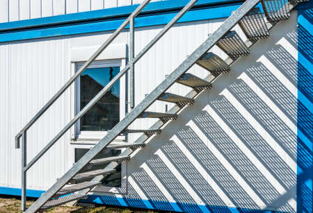 new gray mobile home containerの写真素材