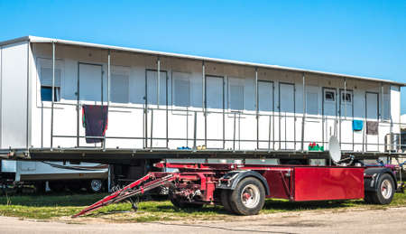 new gray mobile home container