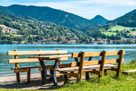 famous tegernsee lake in bavaria - germany