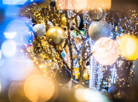 modern christmas decoration - close up -の写真素材