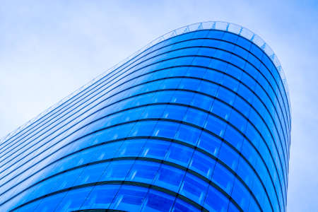 reflections at a modern office building