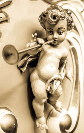 part of an old mechanical street organ at a festival in vienna - austria - 1848 griether