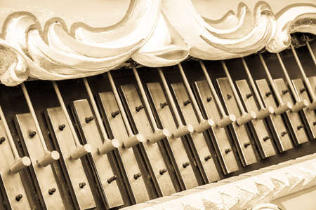 historic pipe organ - closeup - photo