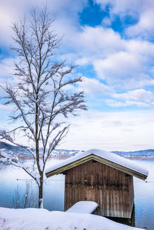kochel lake - bavaria - germany - european alpsの写真素材