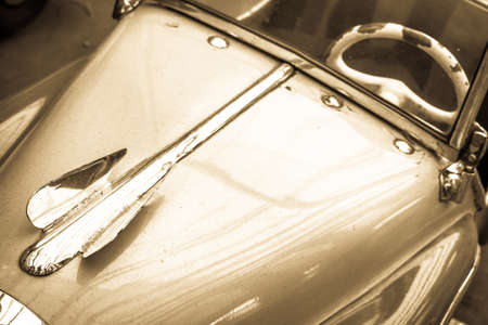 old carousel cars - close upの写真素材