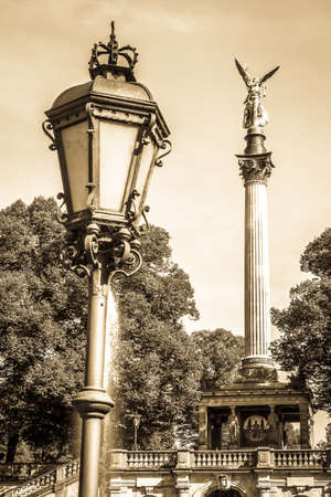 famous friedensengel in munich - germany - Bogenhausen - 1896の写真素材