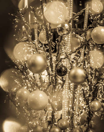 modern christmas decoration - close up - photoの写真素材