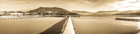 tegernsee lake in bavaria - winter