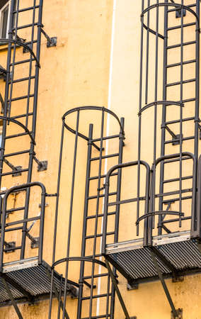 fire escape at a modern facade