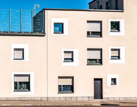 part of a modern plattenbauの写真素材