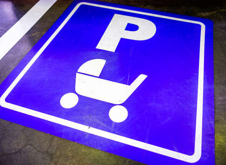 stroller parking signs - photoの写真素材