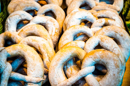 bavarian pretzels at a bakery near rosenheim