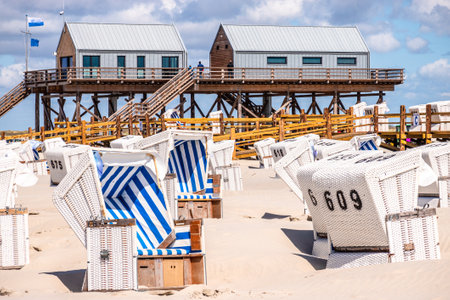 beach at sankt peter ording - northseaのeditorial素材