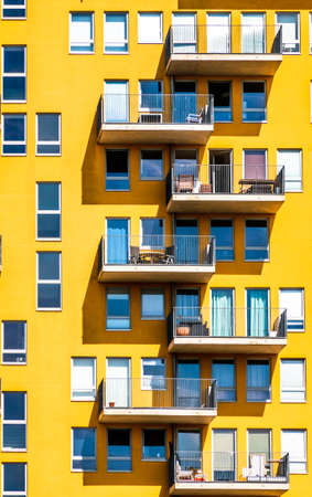modern plattenbau in germany - photoの写真素材