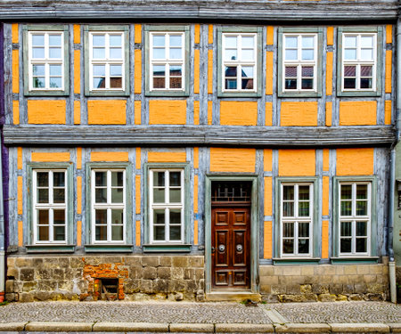 old half-timbered houseのeditorial素材