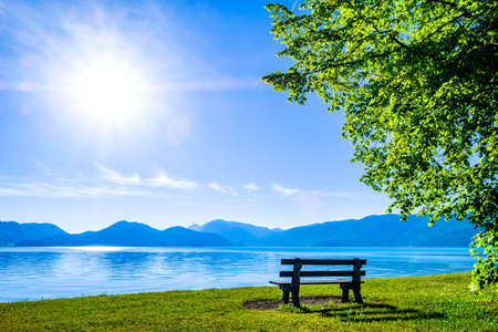 walchensee lake in bavariaの写真素材