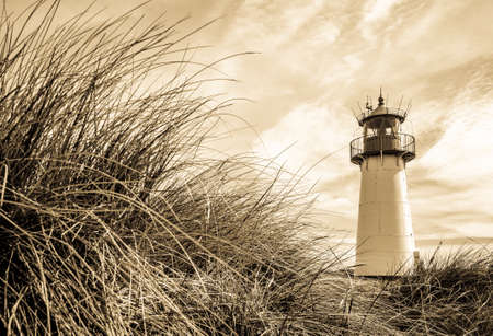 typical lighthouse at the northsea - syltの写真素材